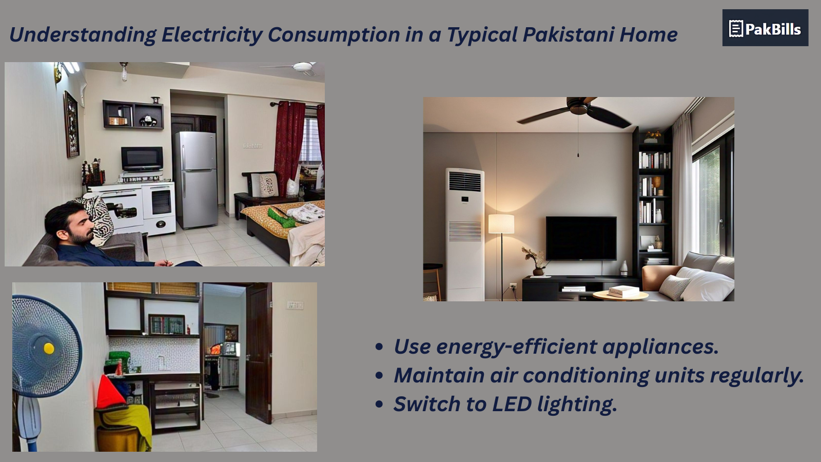 average electricity usage in Pakistan