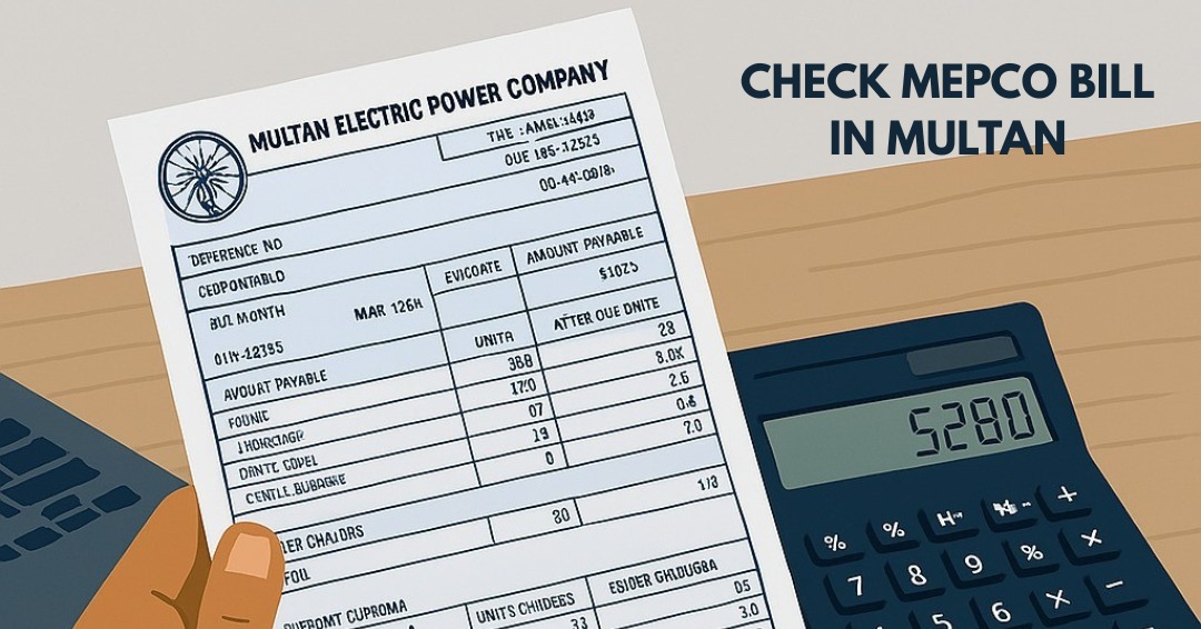 Check MEPCO Bill Online & Check Duplicate MEPCO Bill 2025