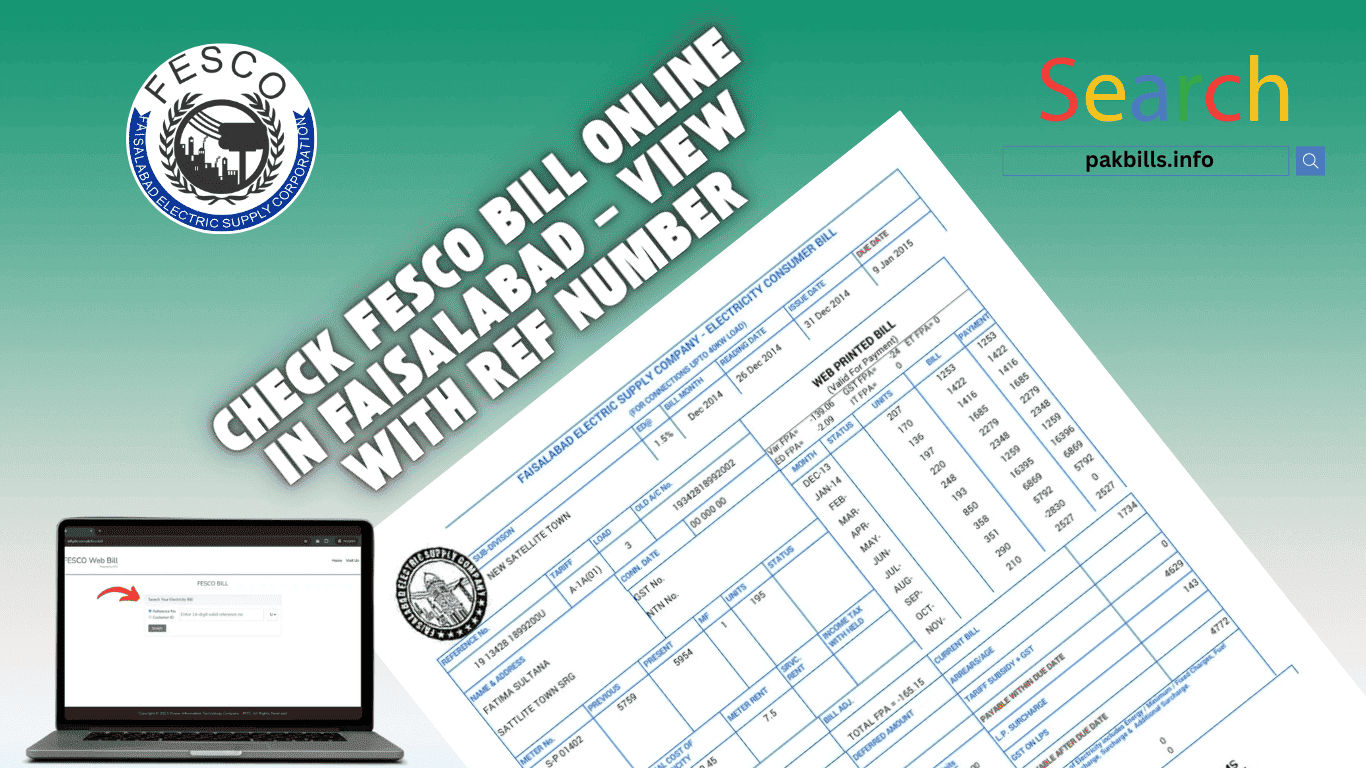 Check FESCO Bill Online In Faisalabad – View with Ref Number